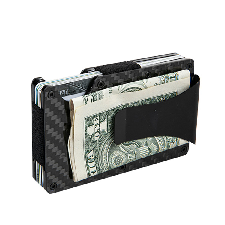 Carbon Fiber Removable Geld Clip Portemonnaie