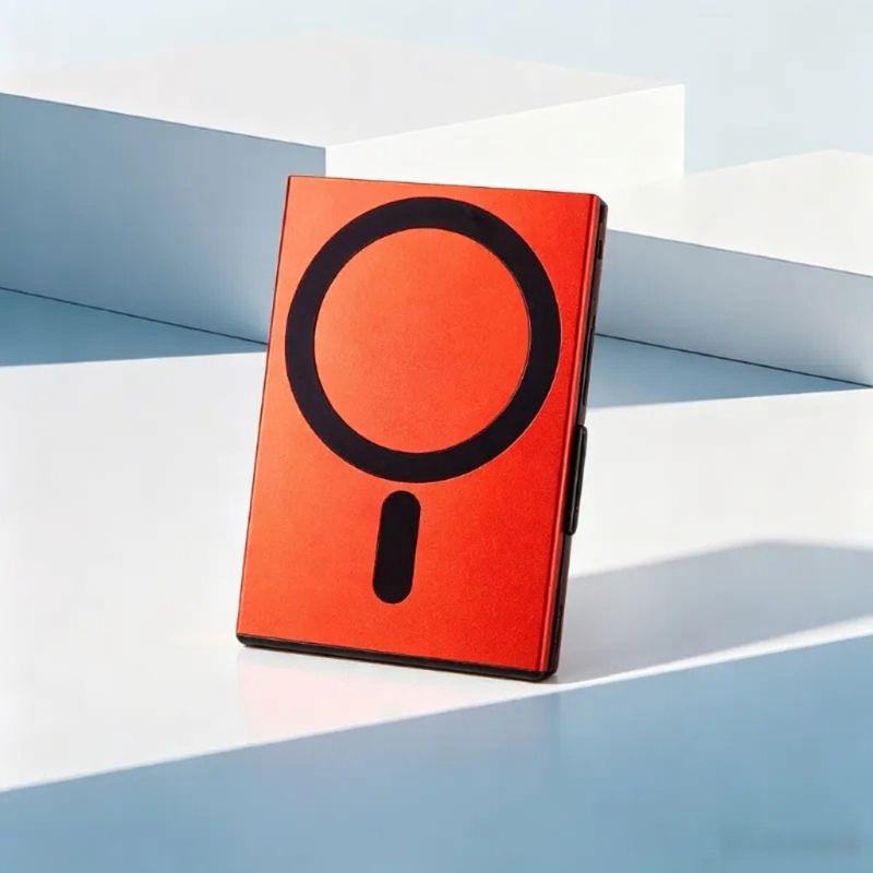 Ultra-dënn Al Magnéitescht Auto Pop-Up Card Holder